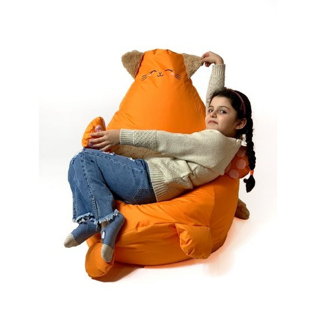 Puf GO GIFT Orange Oxford Kat 130 x 90 cm